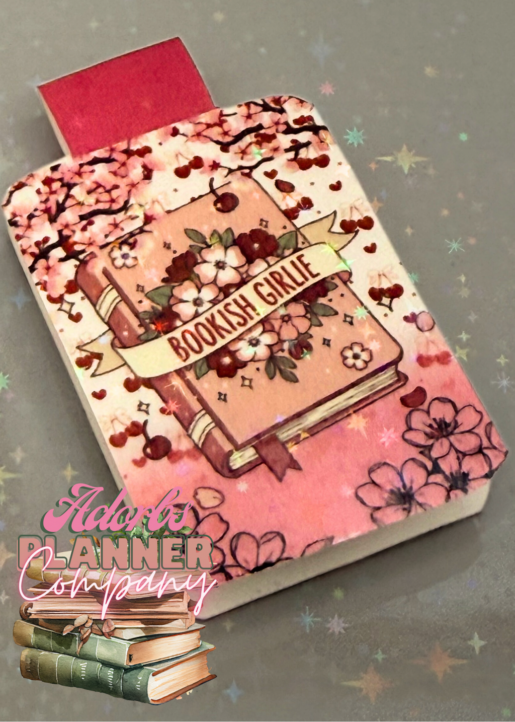 Bookish Girlie Magnetic Bookmark | Cherry Blossoms | Florals | Pink Aesthetic | Book Lover #BKGRL2601