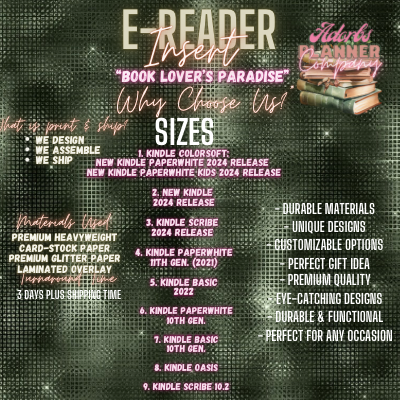 Adorbs Planner Co. 💕 Smutty Book Club – Bookish Print | Kindle Insert | E-Reader Insert | Romance Reader Gift | Print & Ship (Various Sizes) #KNDL01257