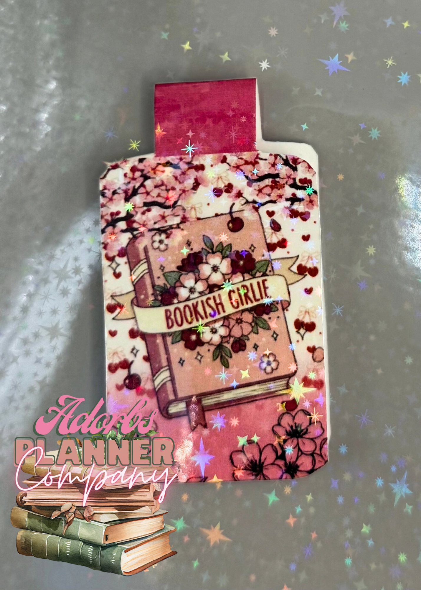 Bookish Girlie Magnetic Bookmark | Cherry Blossoms | Florals | Pink Aesthetic | Book Lover #BKGRL2601
