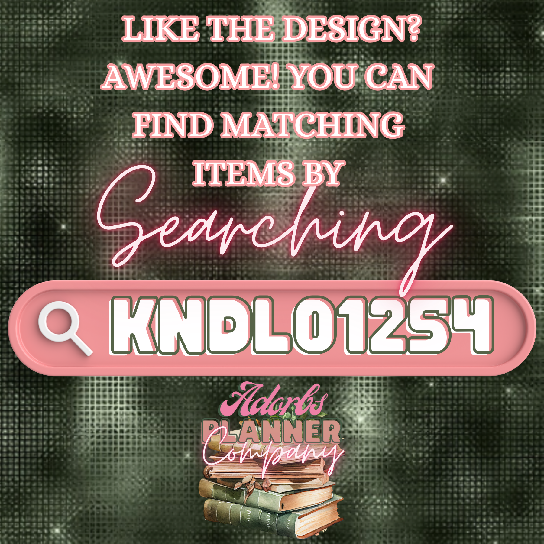 #KNDL01254-‘Kindle Girly’ Kindle Insert | E-Reader Insert | Book Lover Gift | Bookish Stationery | Print and Ship | Various Sizes | Handmade by Adorbs Planner Company